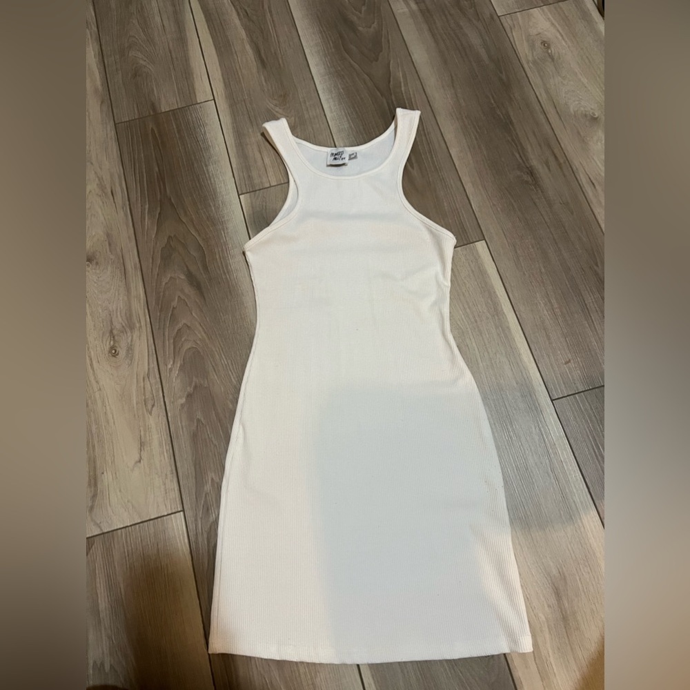 White tank top dress